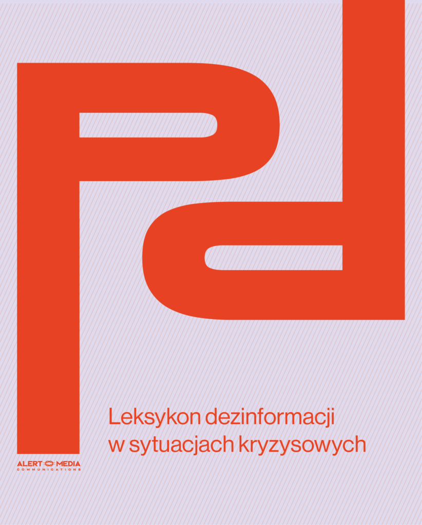 Leksykon dezinformacji w sytuacjach kryzysowych - okładka Alert Media